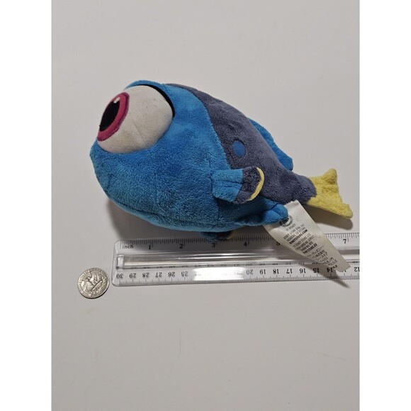 Disney Store Finding Dory Baby Dory 8" Authentic Blue Stuffed Animal Small Toy - Picture 2 of 11